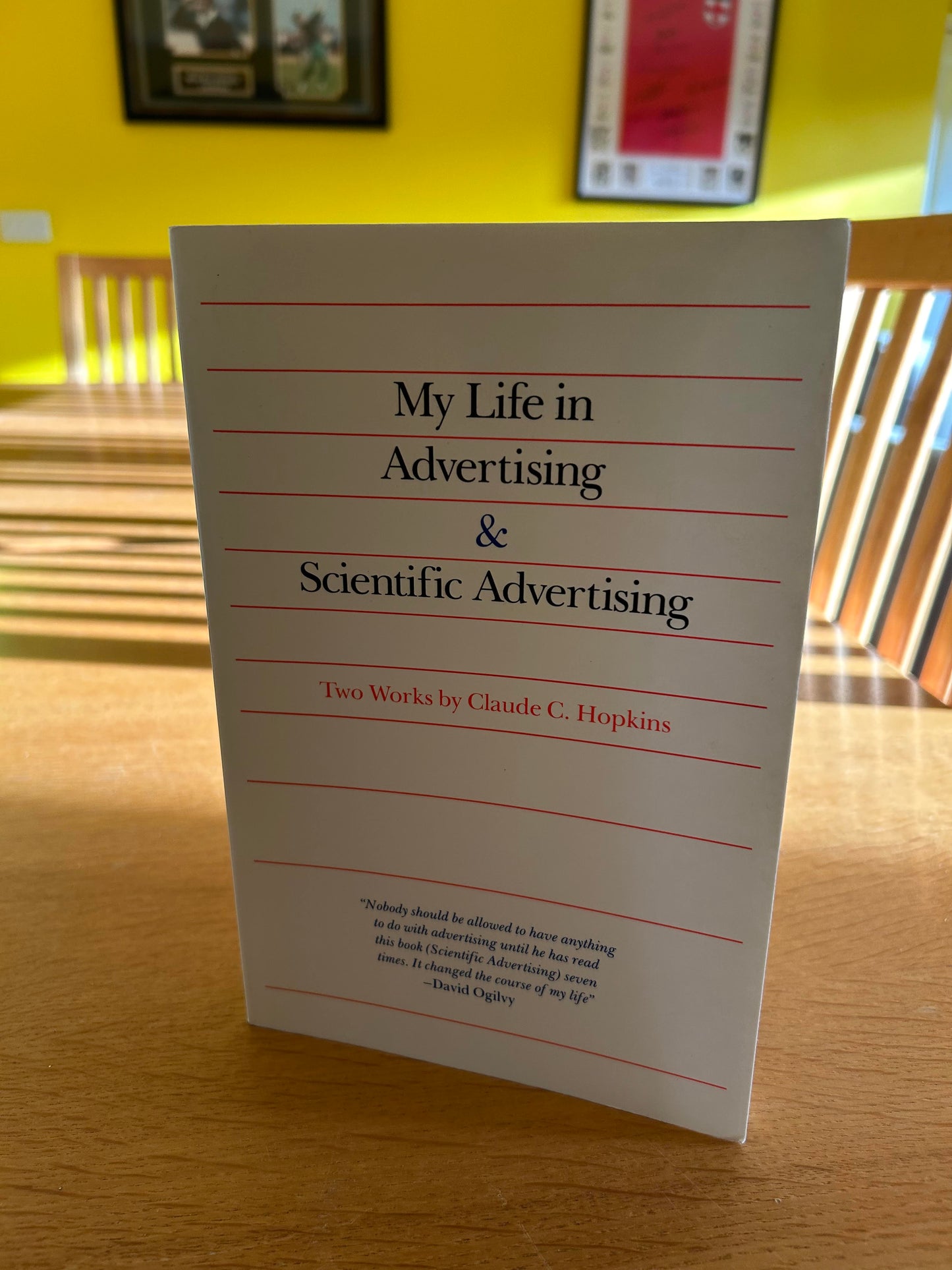 Claude C Hopkins My Life In Advertising Book