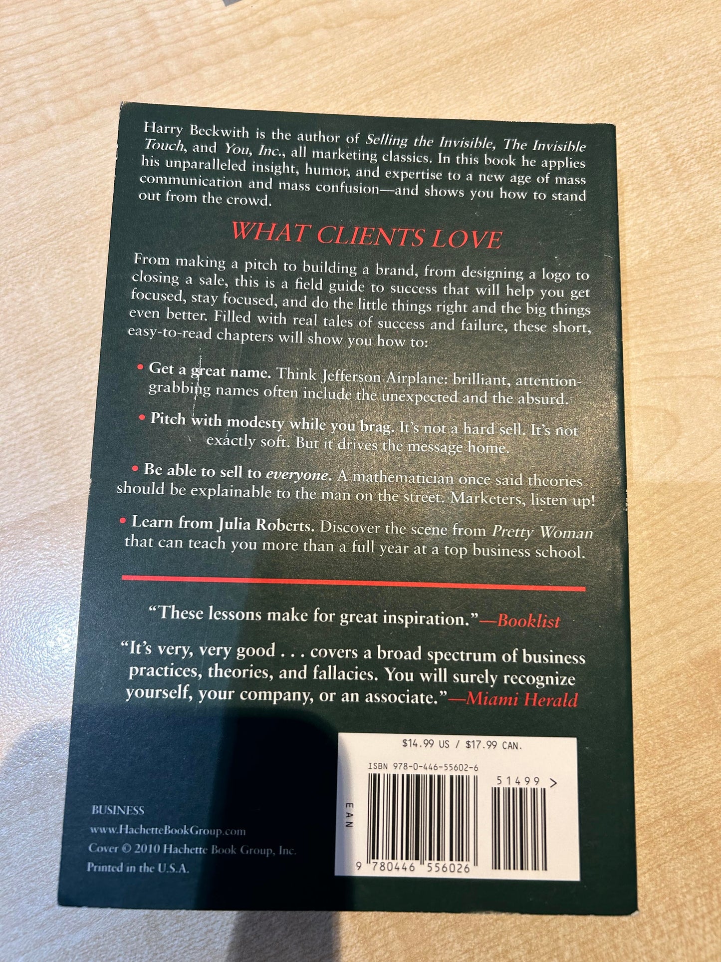 Harry Beckwith- What Clients Love