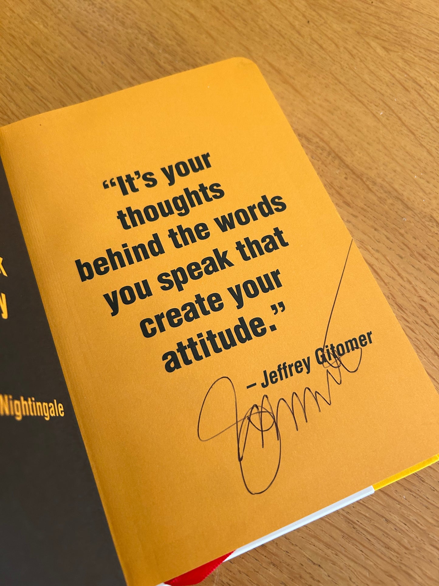 Jeffrey Gitomers Little gold book of YES! Attitude (Signed)