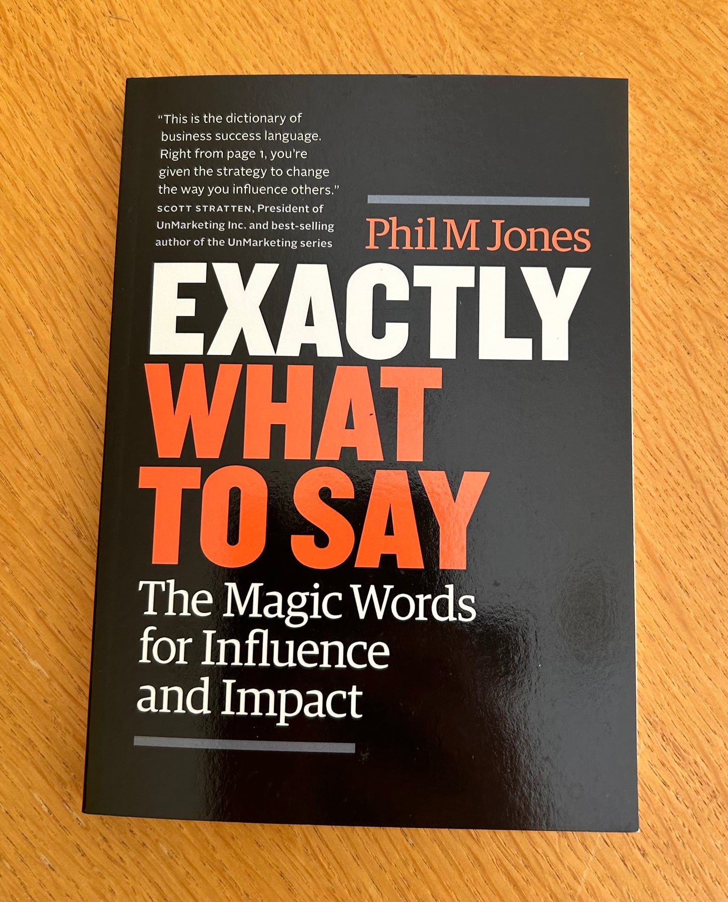 Phil M Jones Exactly What To Say Book (Signed)
