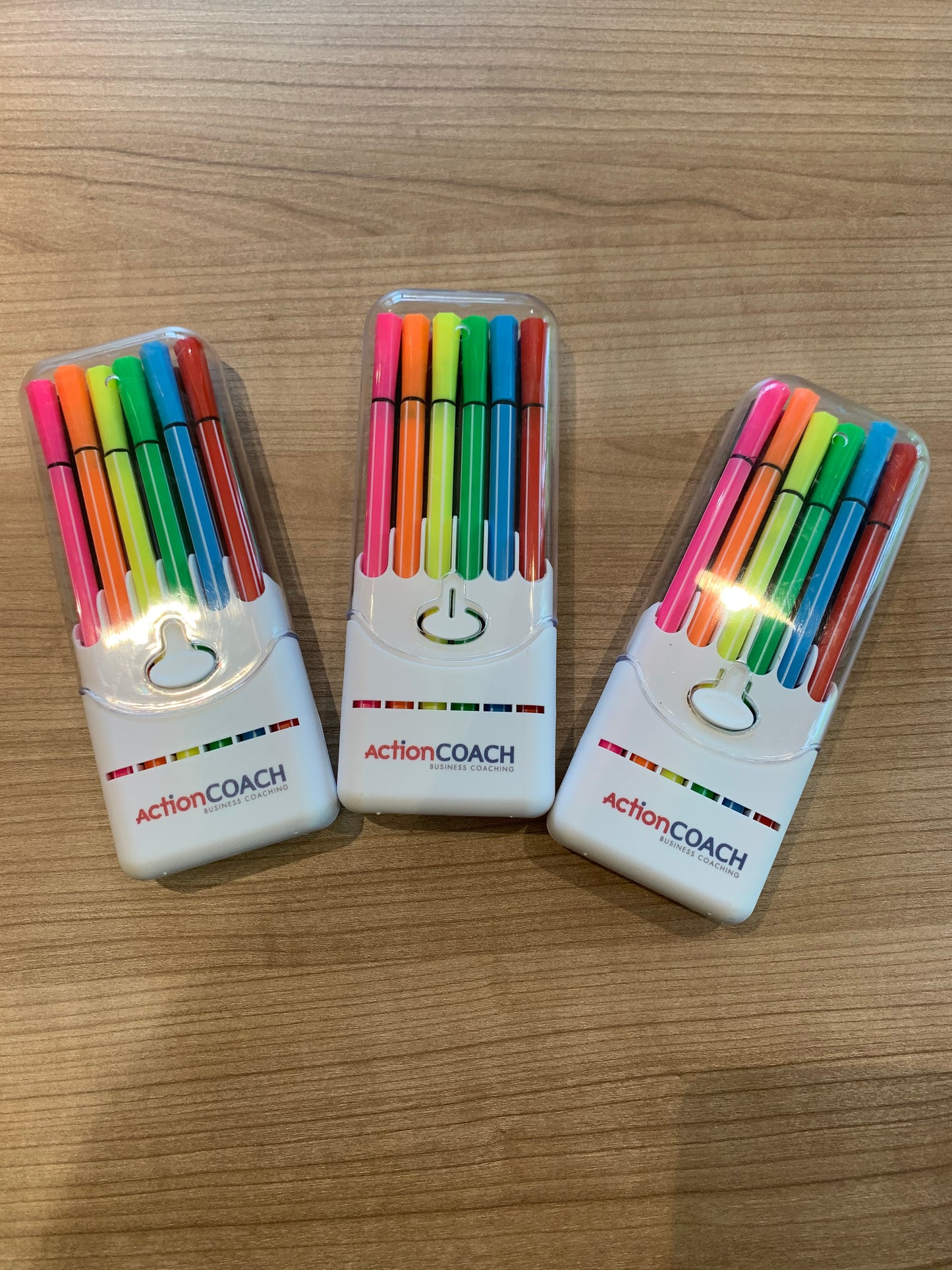 Set of 10 Coloured Pens Branded ActionCOACH