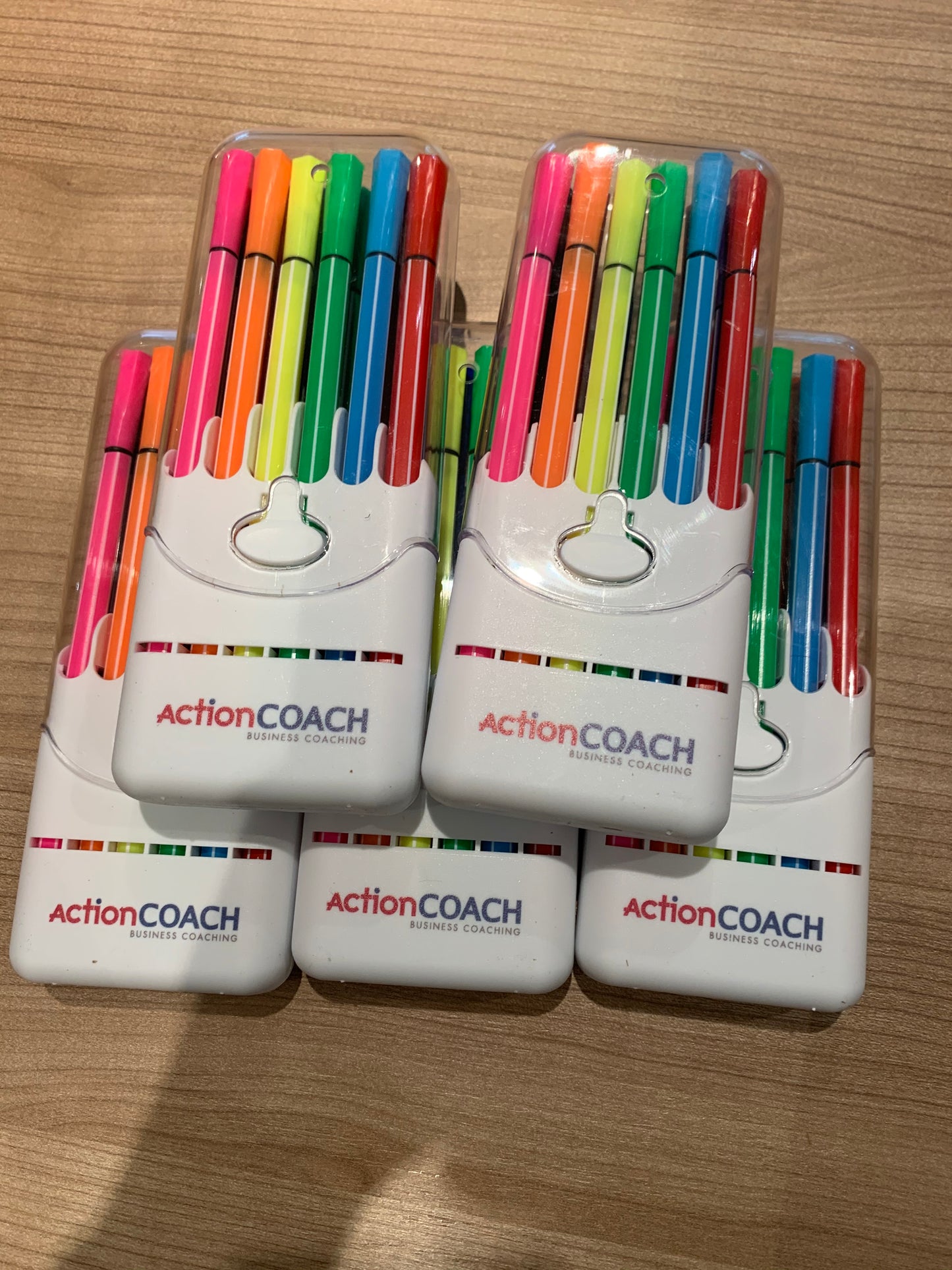 Set of 10 Coloured Pens Branded ActionCOACH