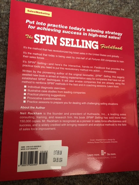 The Spin Selling Fieldbook by Neil Rackham
