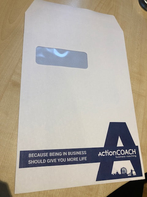 ActionCOACH Branded Windowed Envelope x 10