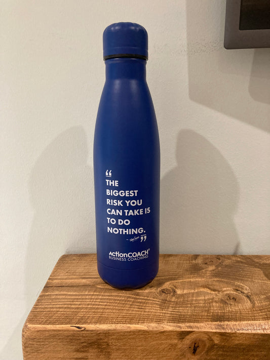 Blue Drinks Flask/Bottle Stainless Steel Branded