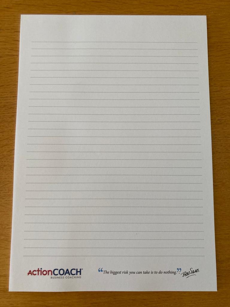 ActionCOACH Notepad